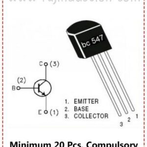 (ID-1593) BC 547 Transistor 25Pcs Price=