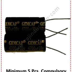 {ID - 1198} Gemcap 4700uf 35 Volt 105°C Capacitor Size-16x35 5 Pcs. Price =