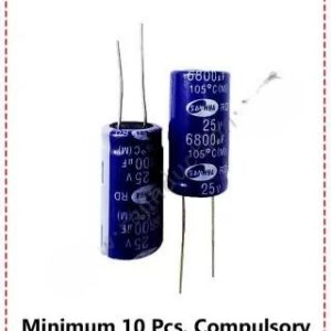 {ID - 1136} 6800uf 25Volt Capacitor (New) 10 Pcs. Price =