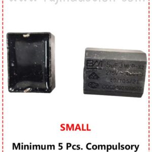 (ID-1048) 5uf 400 Volt Capacitor (Small Size) 5 Pcs. Price =