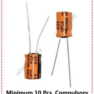 {ID - 1086} 47uf 63 Volt Capisitor 10 Pcs. Price =