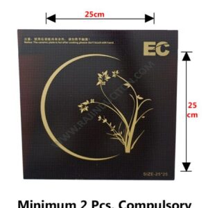 {ID – 1015} Induction Crystal Top Glass (25x25) 2 Pcs. Price =