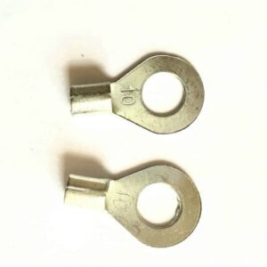 Silver Copper 10mm Cable Lugs 8mm Stud Hole (20 Piece)