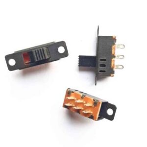 8 Pin L-type Slider Switch Metel body ? 5Pcs