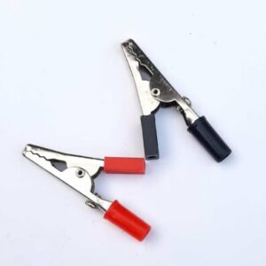 Crocodile Clip for Battery 52mm ? 1 Pair (2pc)