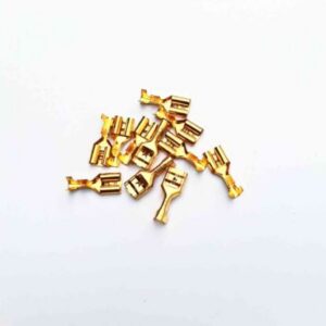 6.8 Brass Crimp Terminal Female Connector ? 50Pcs